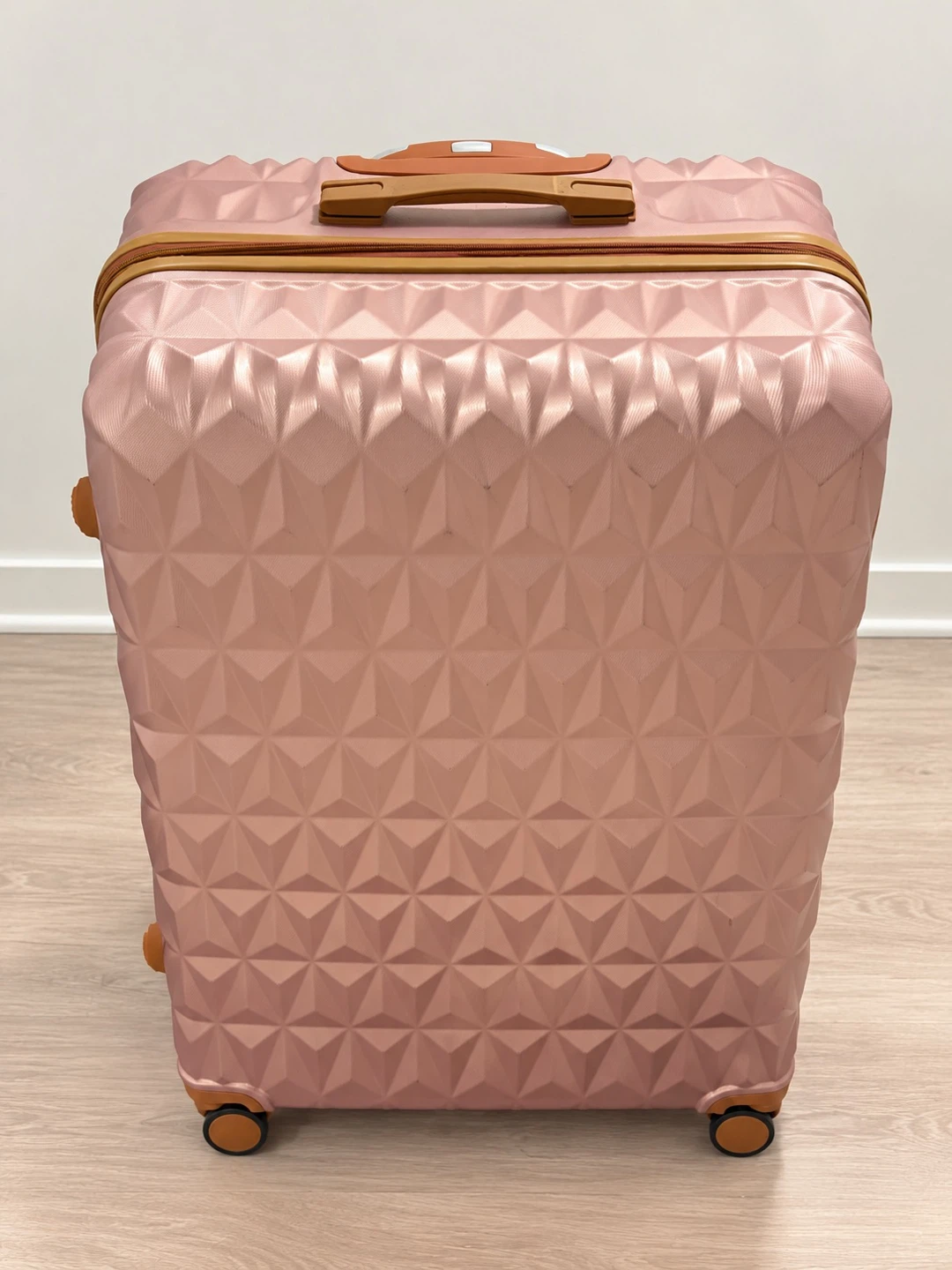 Rose Gold Geometric Hard-Shell Suitcase - photo 4