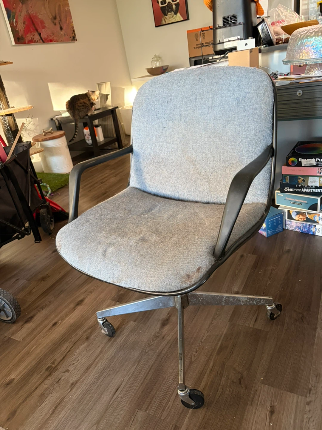 Grey Fabric Office Chair