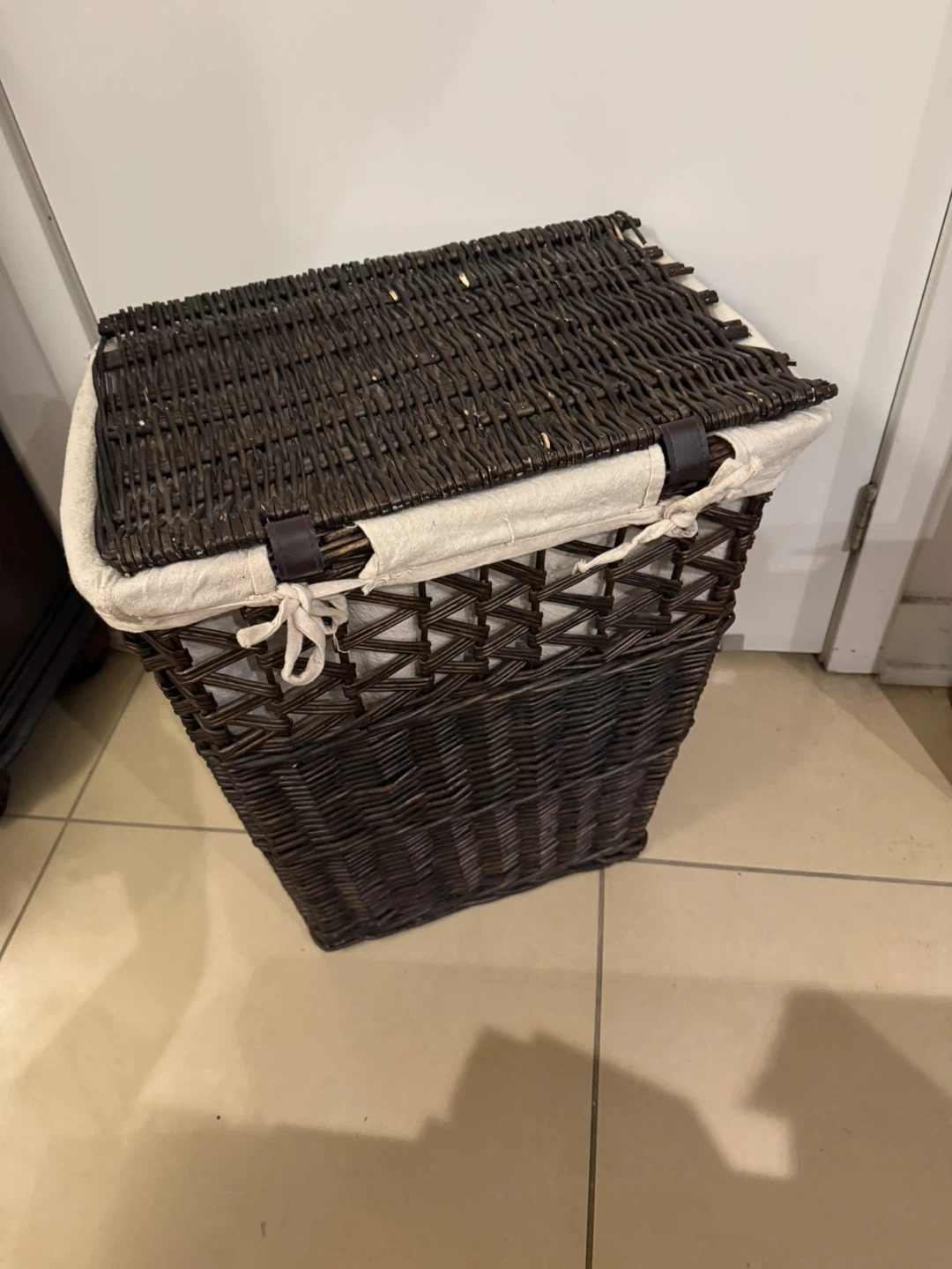 Wicker Laundry Hamper with Removable Liner - photo 3