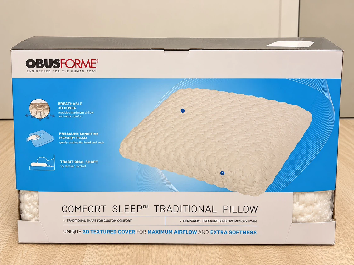 ObusForme Comfort Sleep Traditional Pillow - Queen Size