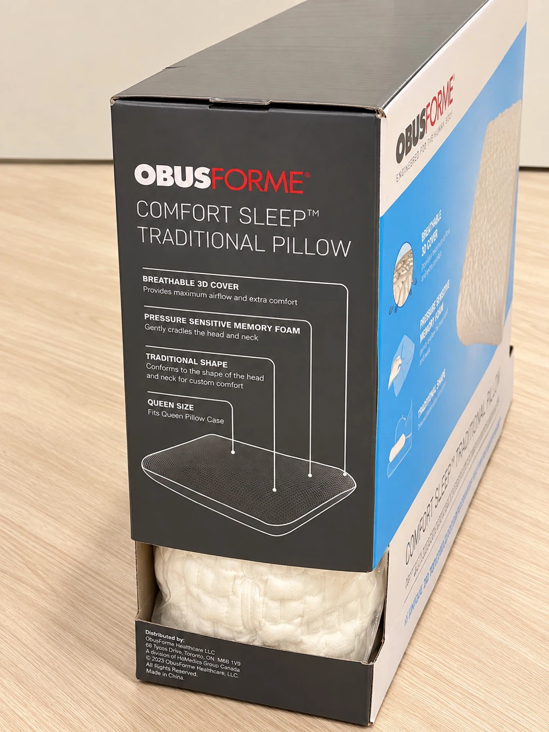 ObusForme Comfort Sleep Traditional Pillow - Queen Size - photo 2