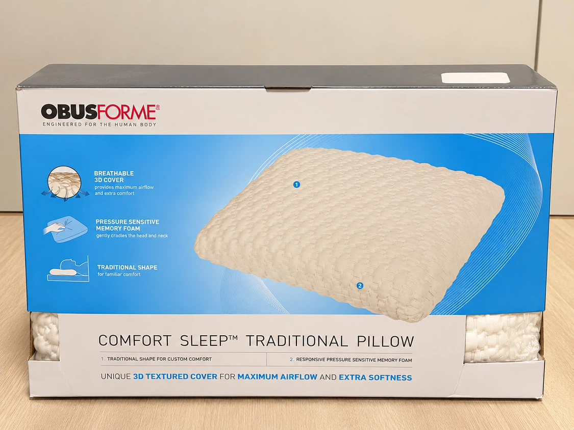 ObusForme Comfort Sleep Traditional Pillow - Queen Size - photo 3