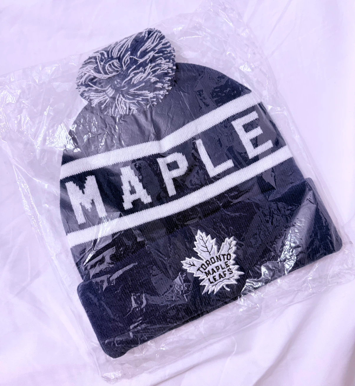 Toronto Maple Leafs Knit Pom Toque