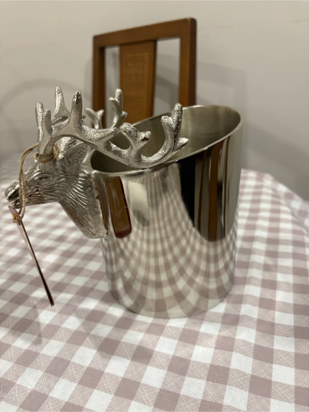 Gardeners Eden Silver Tone Stag Ice Bucket - photo 2