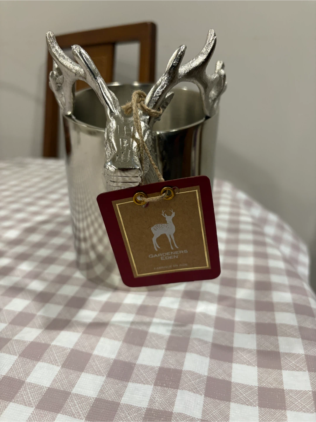 Gardeners Eden Silver Tone Stag Ice Bucket - photo 3