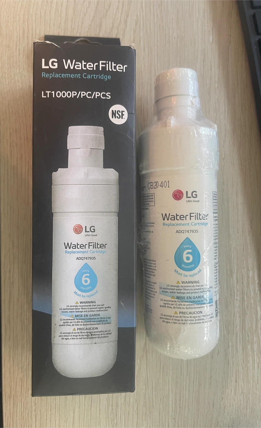 LG Water Filter replacement cartridge