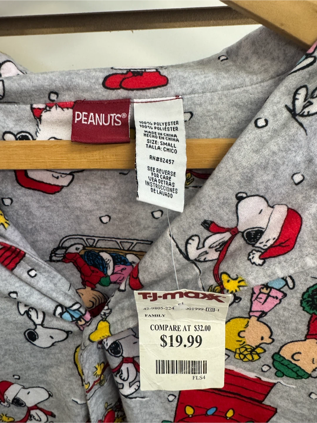Peanuts Snoopy Holiday Pajama Top - photo 4