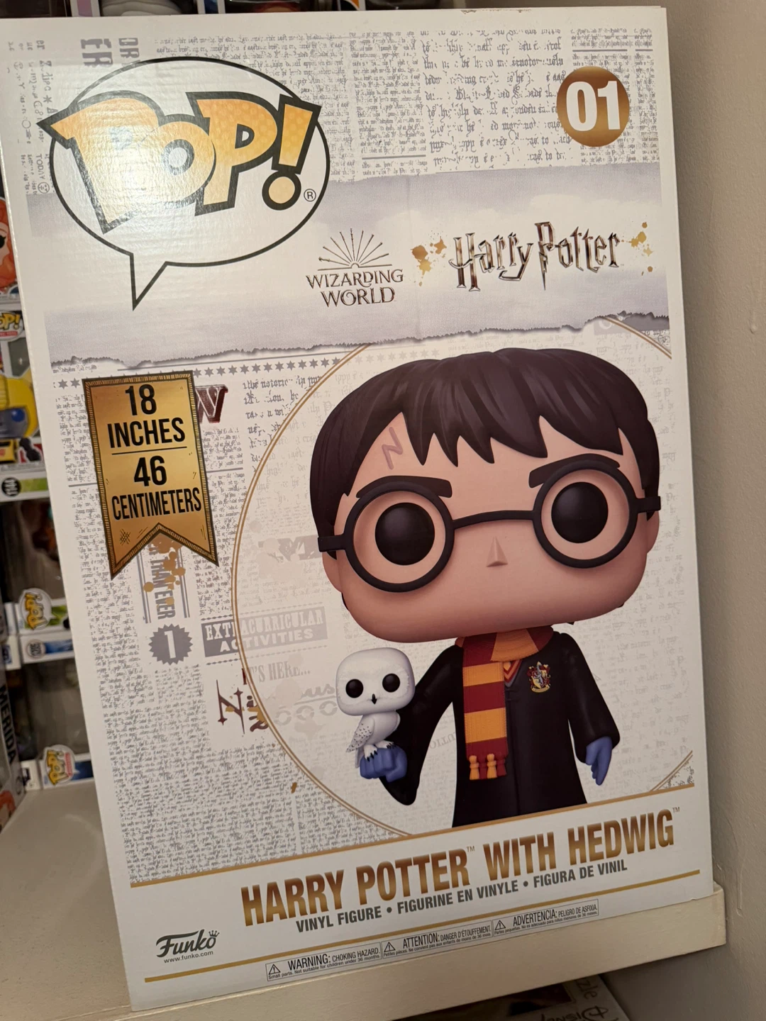 18” Harry Potter with hedwig Funko Pop