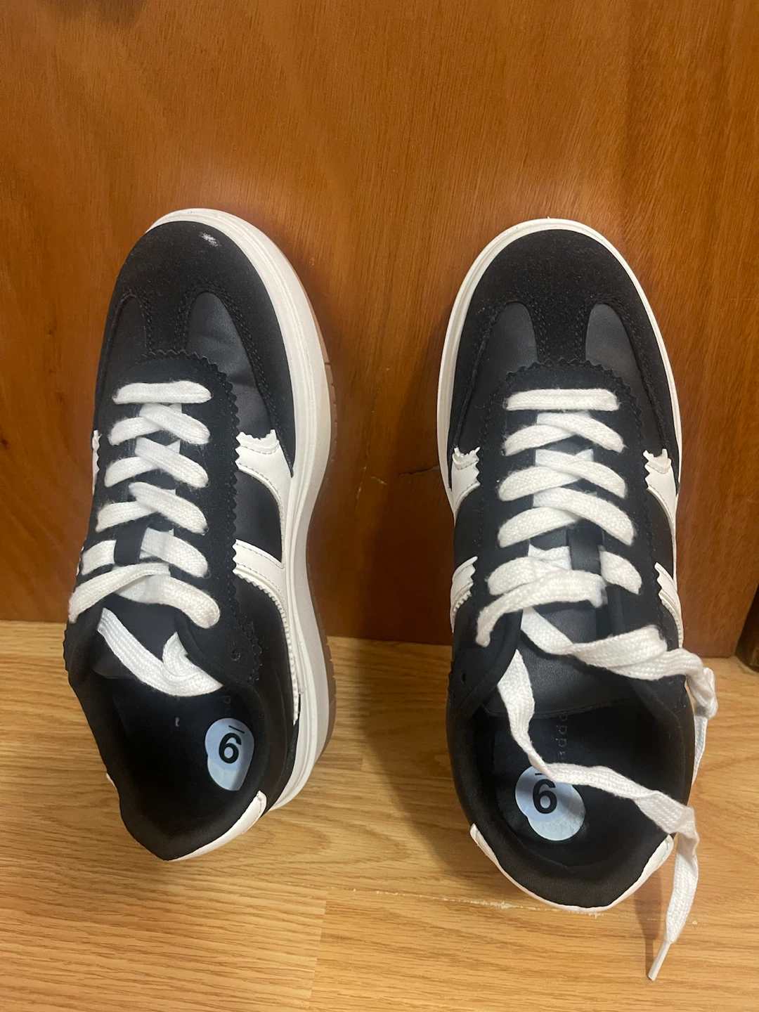 Steve Madden Girl Black and White Sneakers