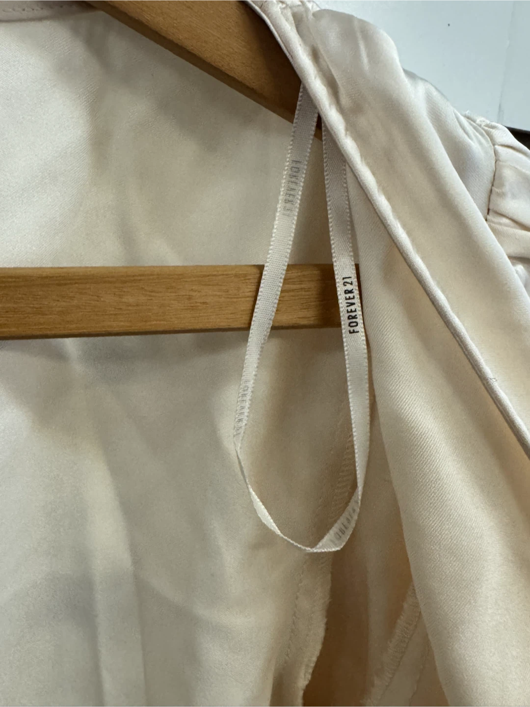 Forever 21 Vanilla Woven Tie-Front Crop Top - photo 5