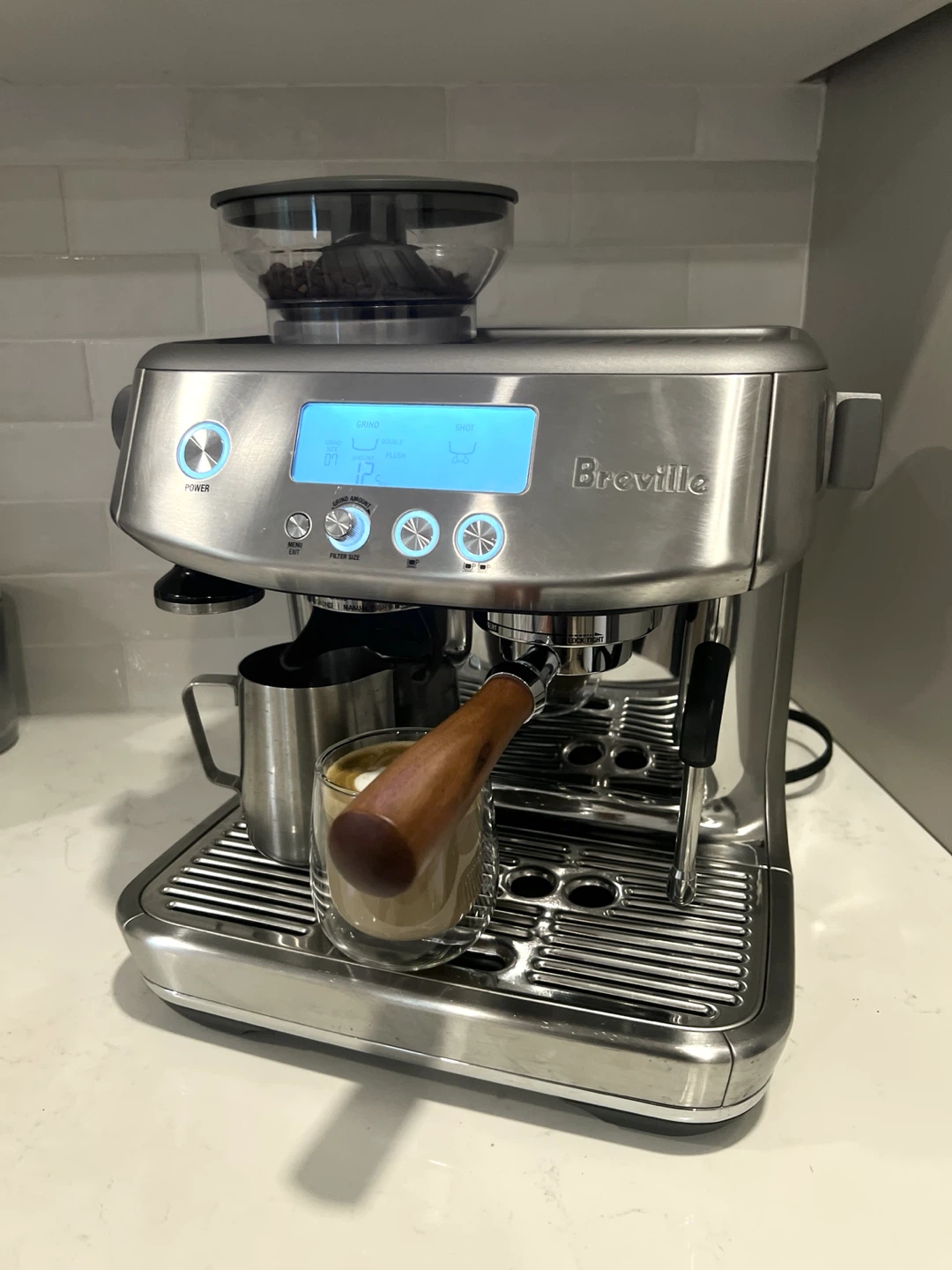 Breville Barista Pro Espresso Machine + Bottomless Portafilter