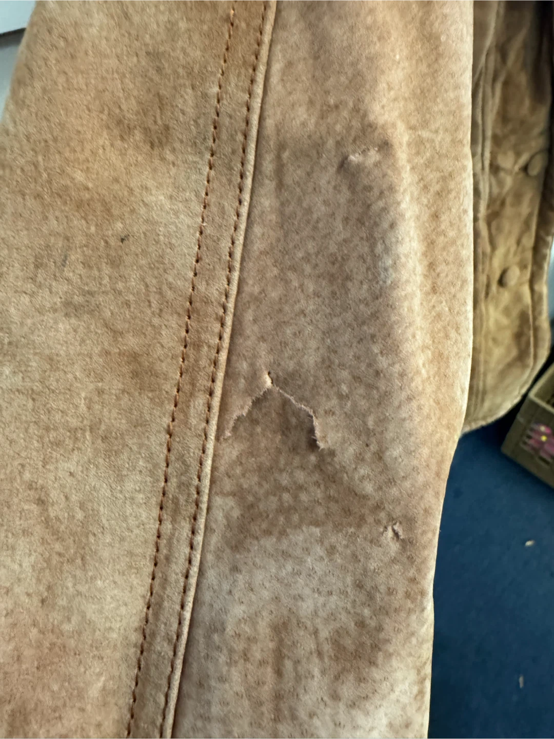 Peter Daniels Vintage Leather Sherpa Lined Jacket - photo 2