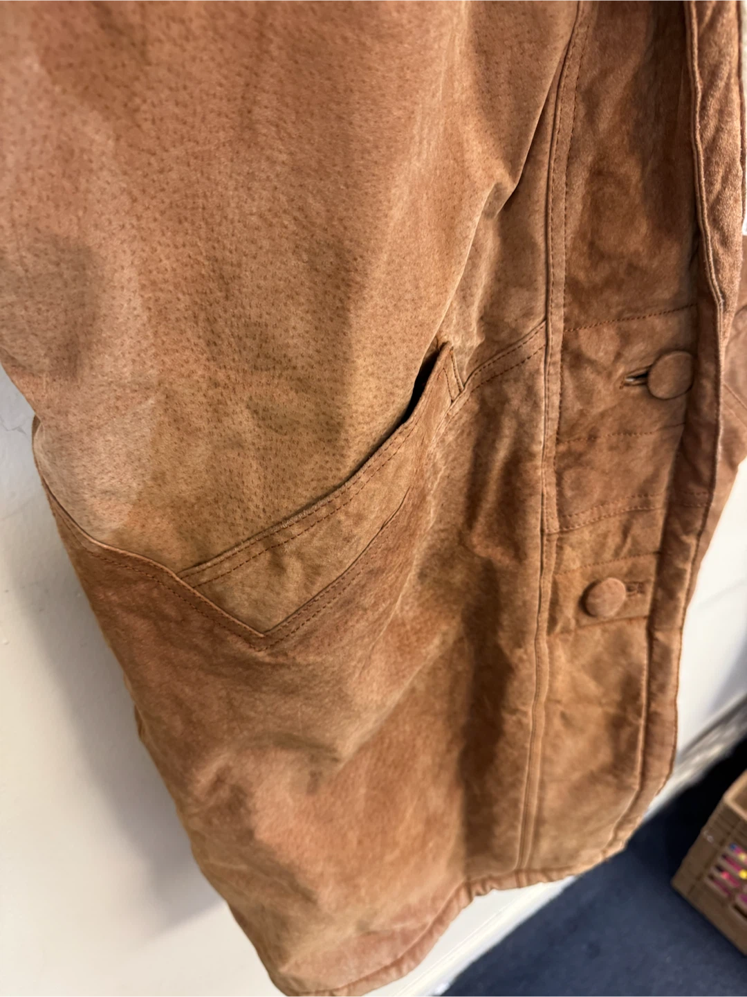 Peter Daniels Vintage Leather Sherpa Lined Jacket - photo 3