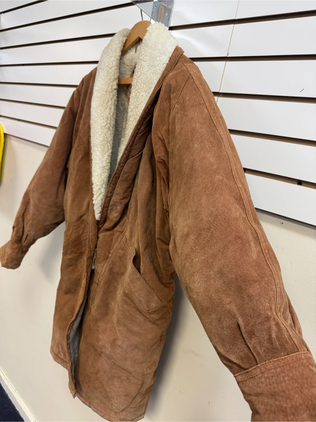 Peter Daniels Vintage Leather Sherpa Lined Jacket - photo 4