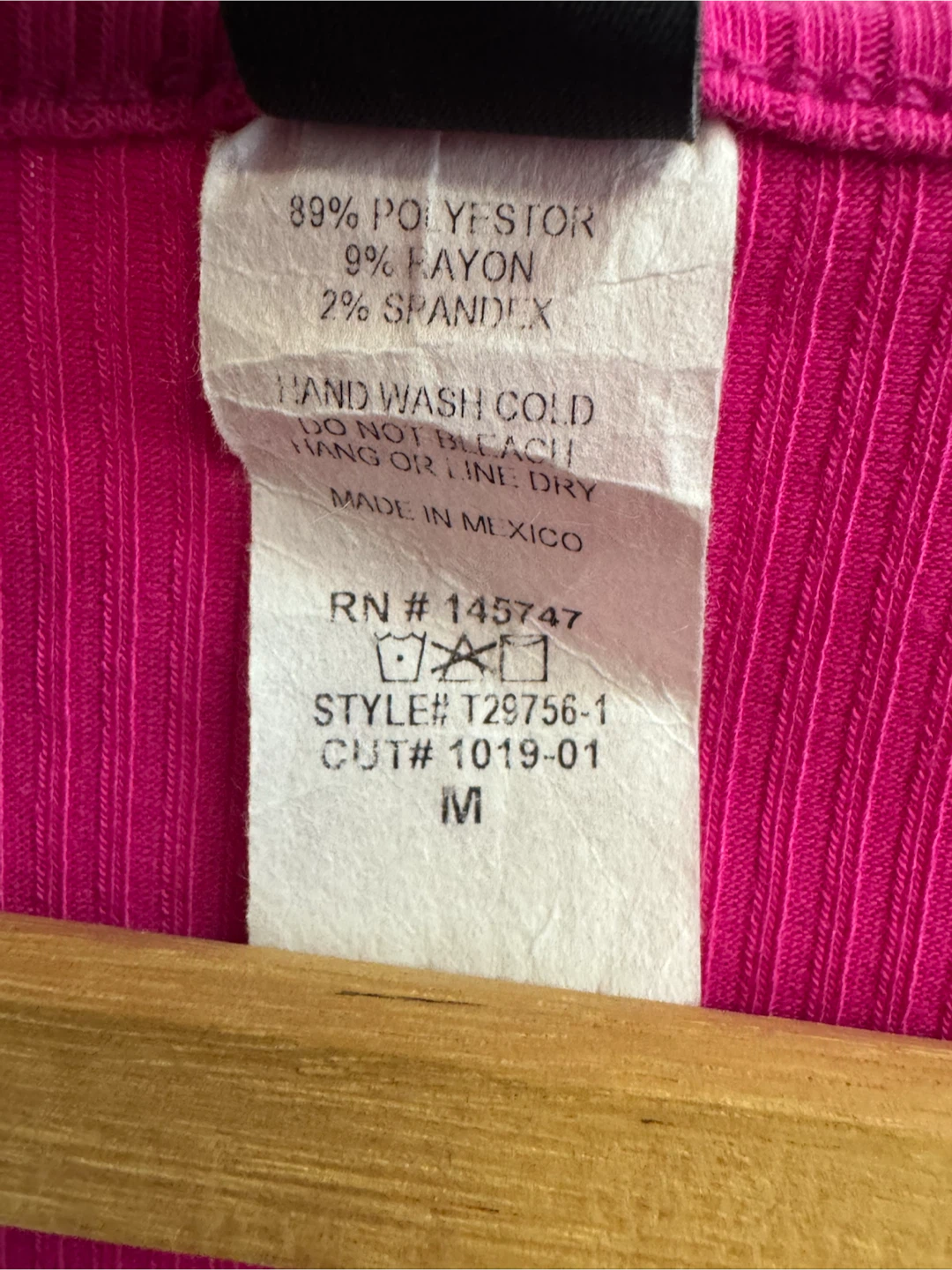 Windsor Hot Pink Long Sleeve Ribbed Top - photo 4