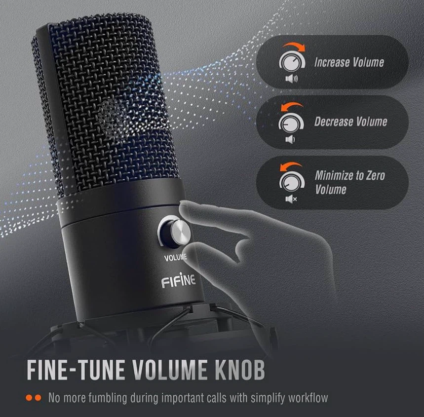 Fifine USB Condenser Microphone with Boom Arm - photo 5