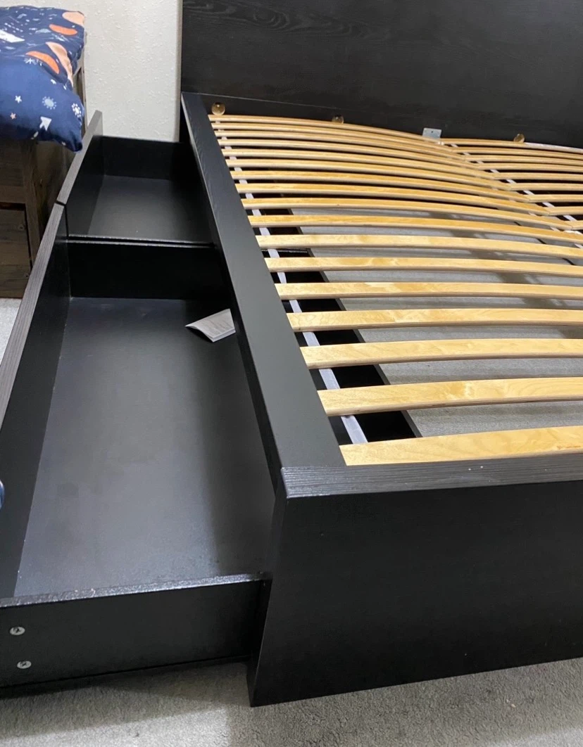 MALM Full High Bed Frame with 2 drawers - photo 4