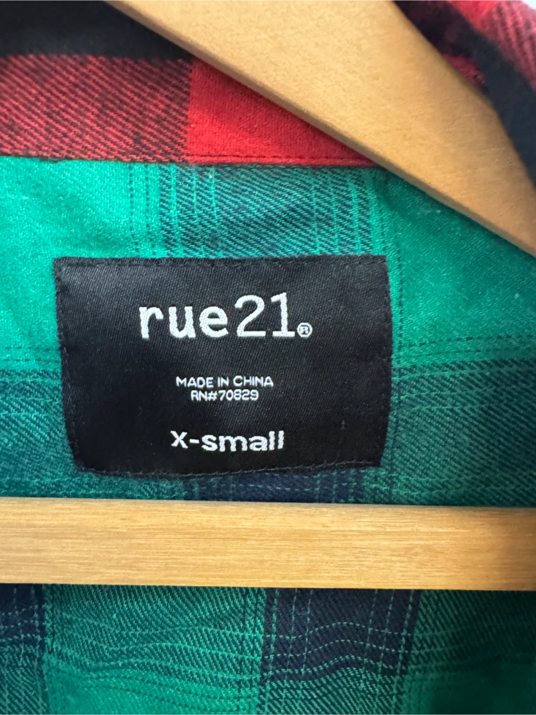 rue21 Multicolor Plaid Flannel Shirt - photo 5