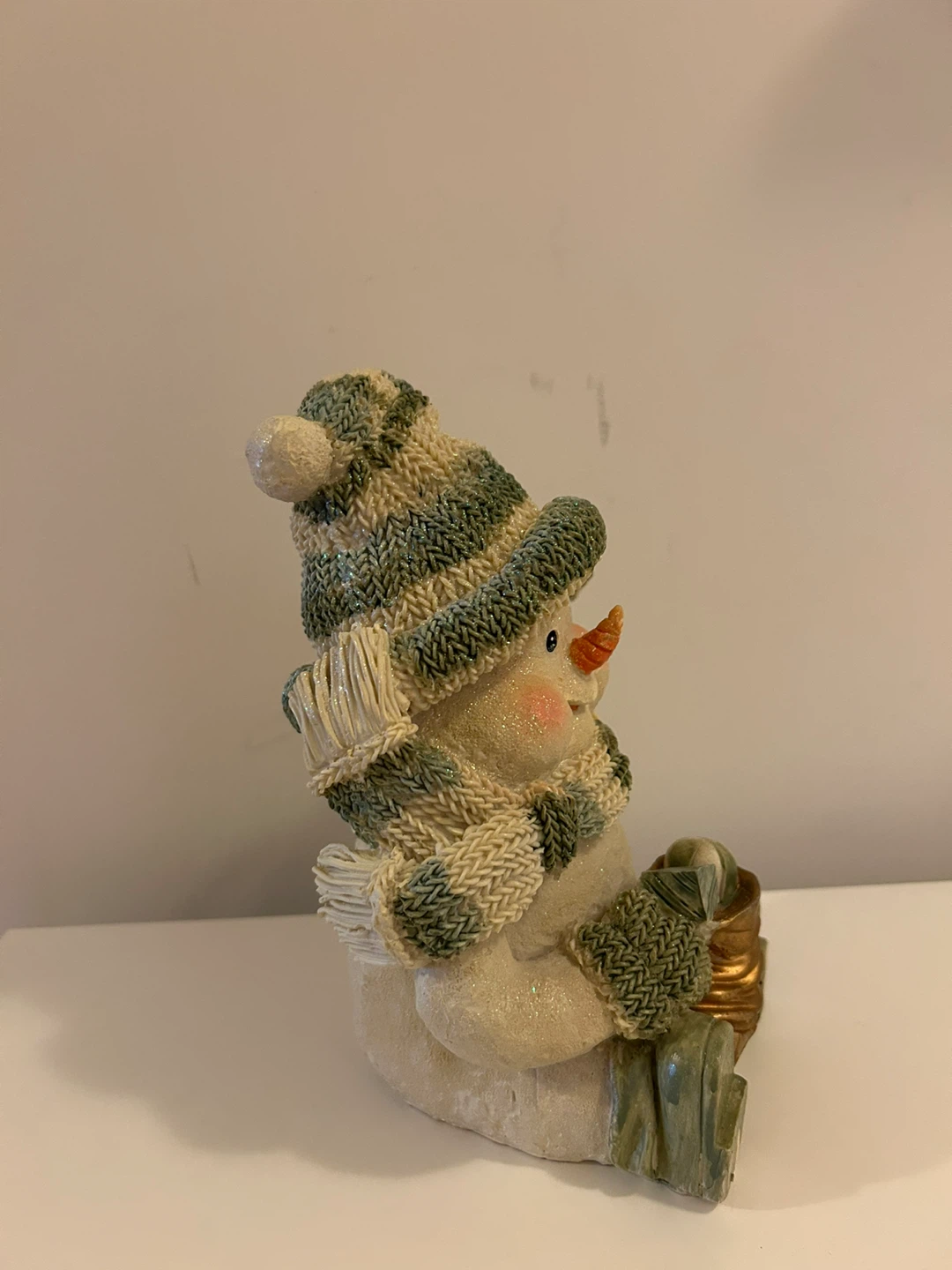 Christmas Snowman Decorative Figurine - photo 3