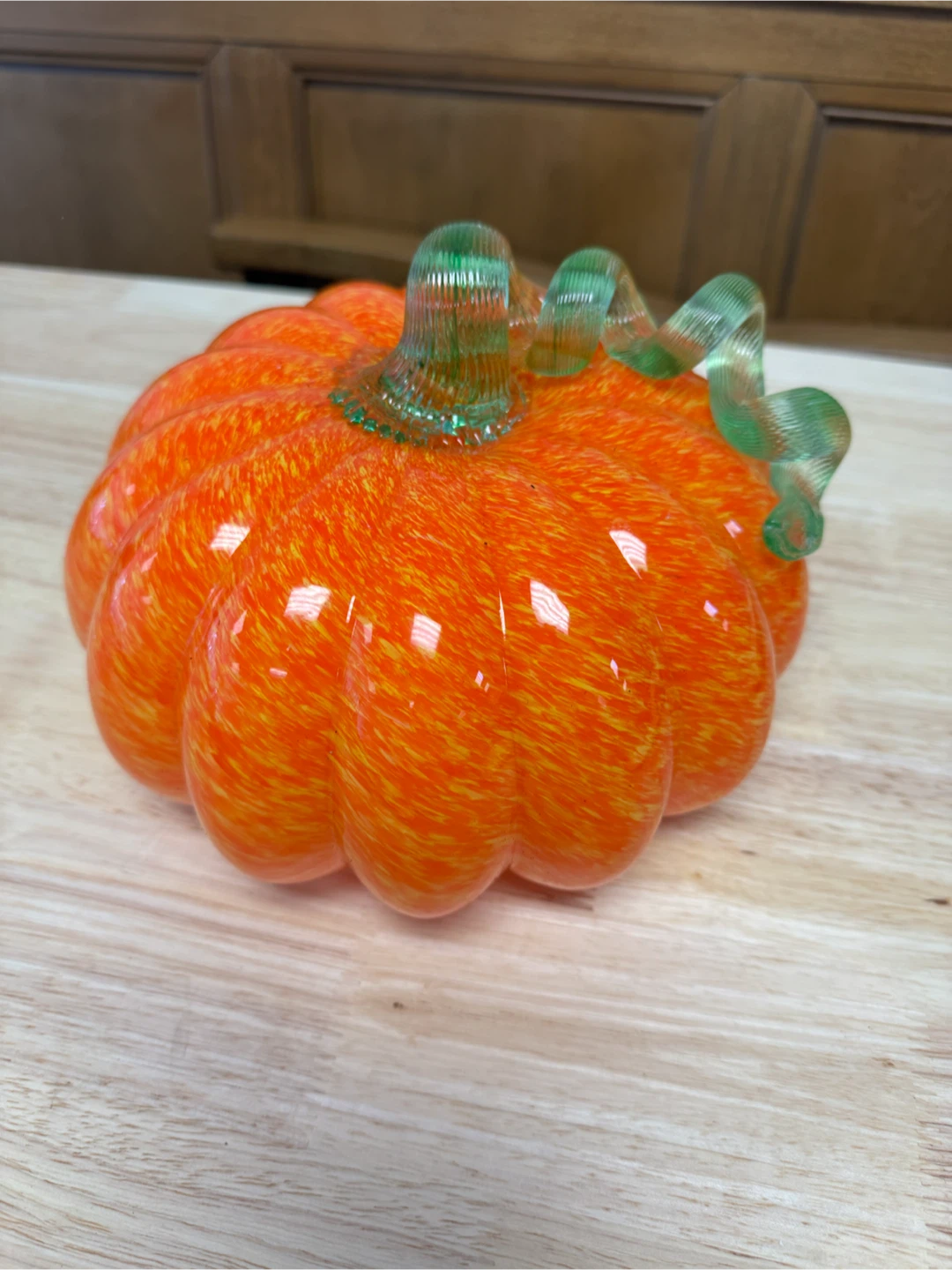 Decorative Glass Pumpkin