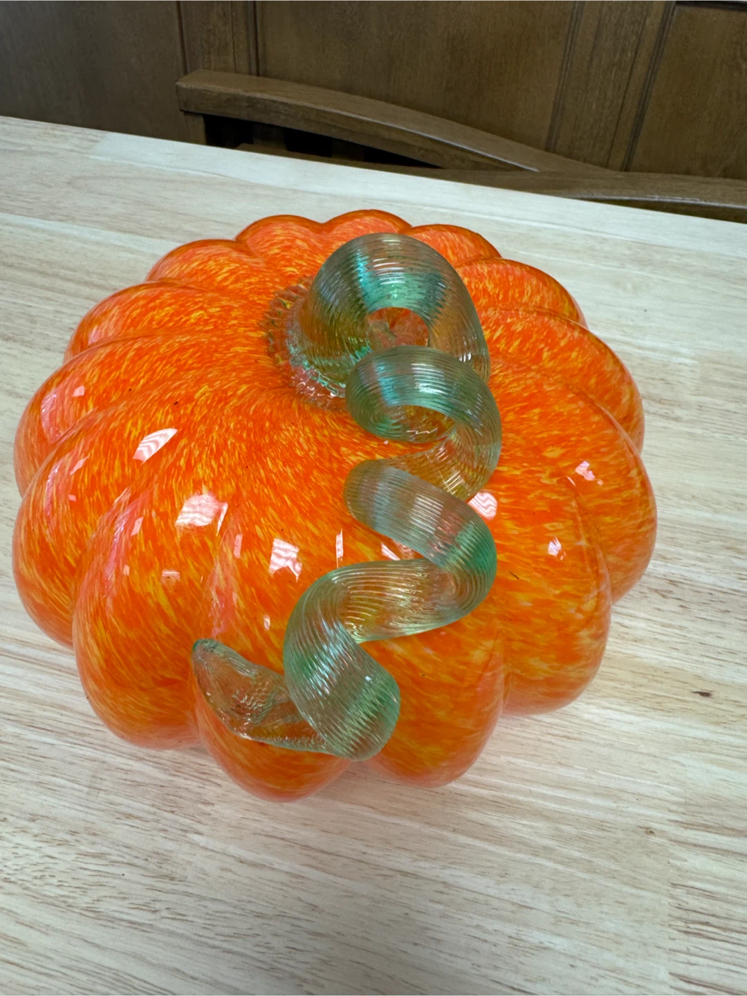Decorative Glass Pumpkin - photo 2