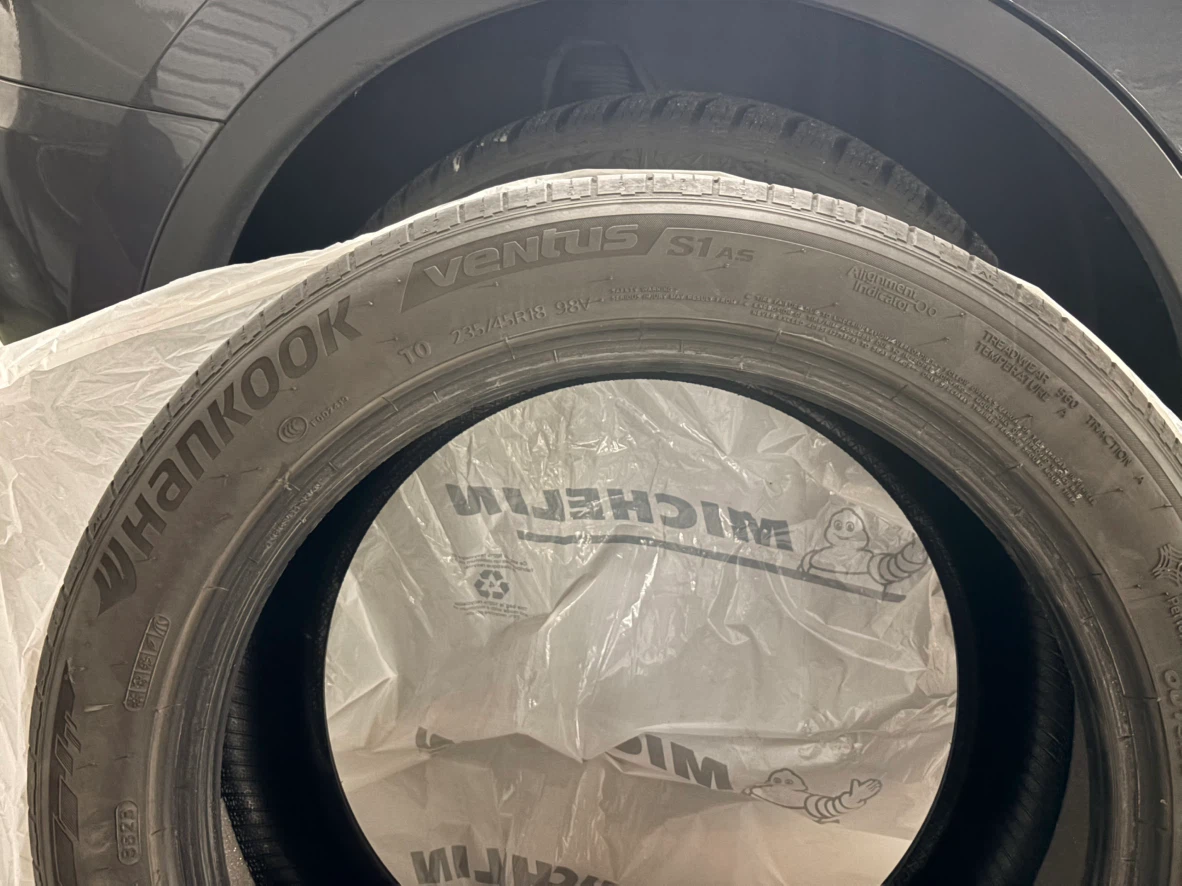 4 Hankook Ventus S1 evo3 Tires –Tesla 3 -$350 - photo 3