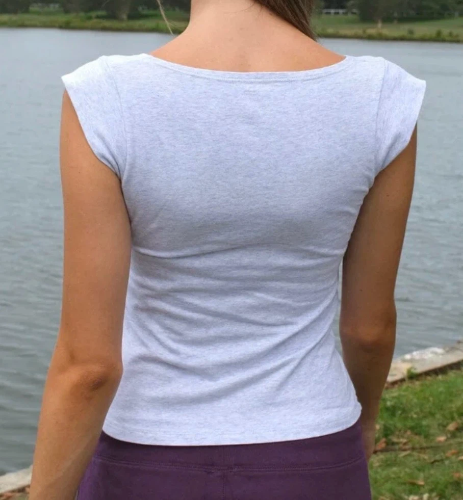 New Brandy Melville Light Grey Amara top - photo 3
