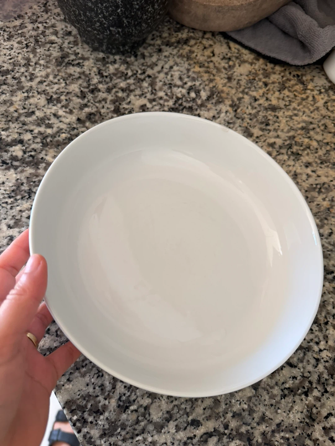 Set of Two White Ceramic Dip plates - photo 4