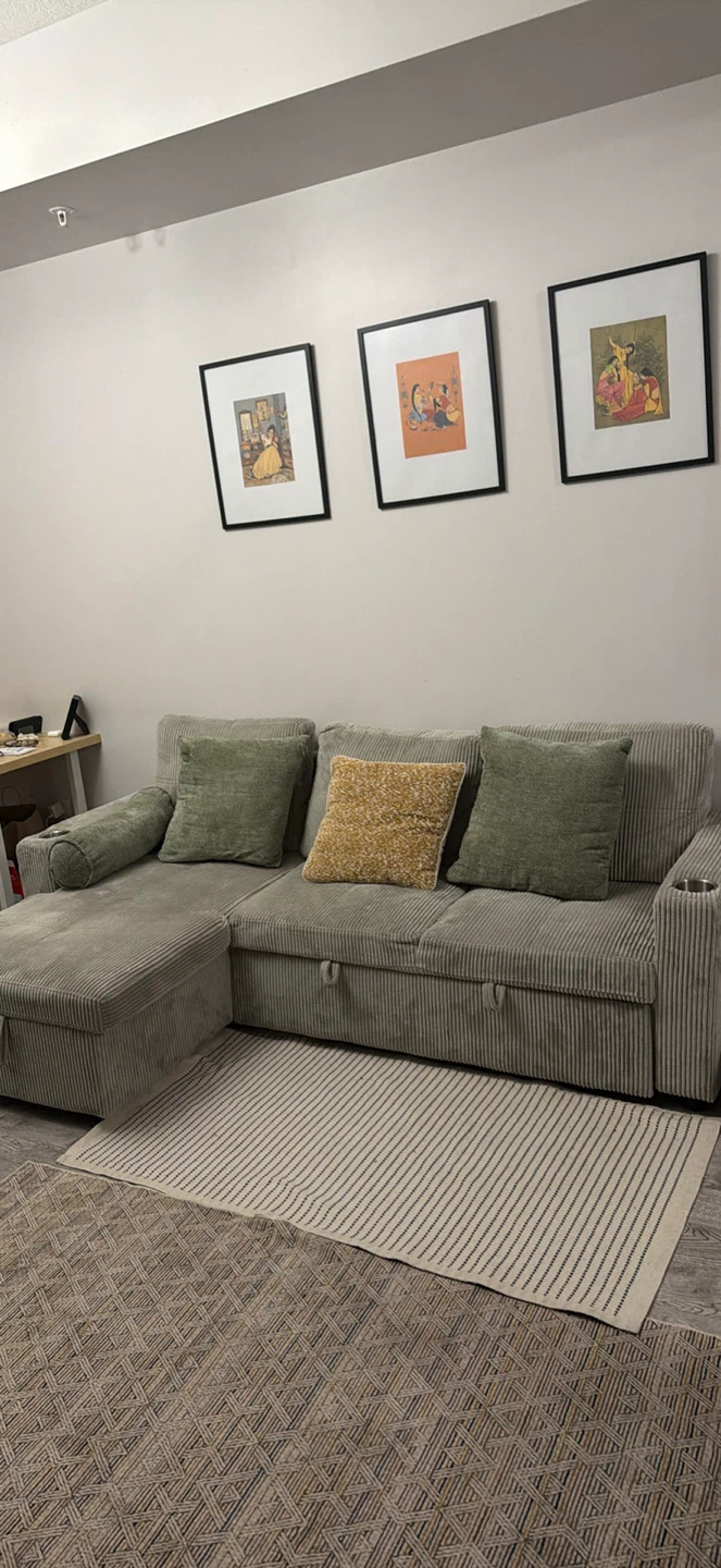 Corduroy Sectional Sofa Bed