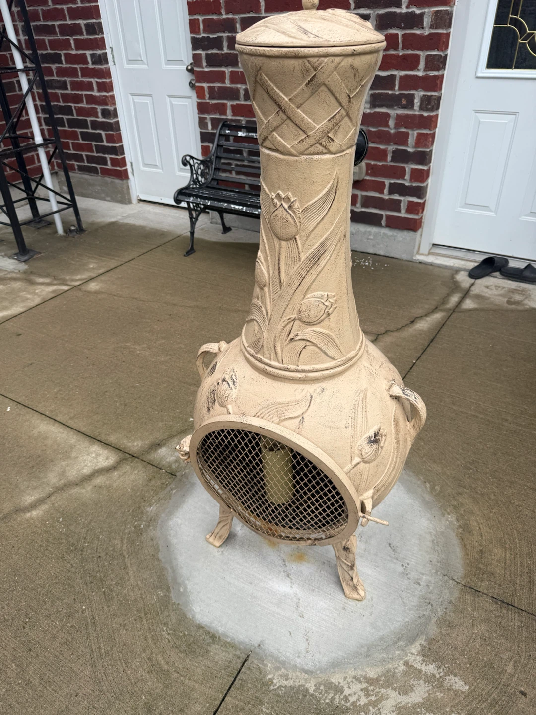 Chiminea fire pit