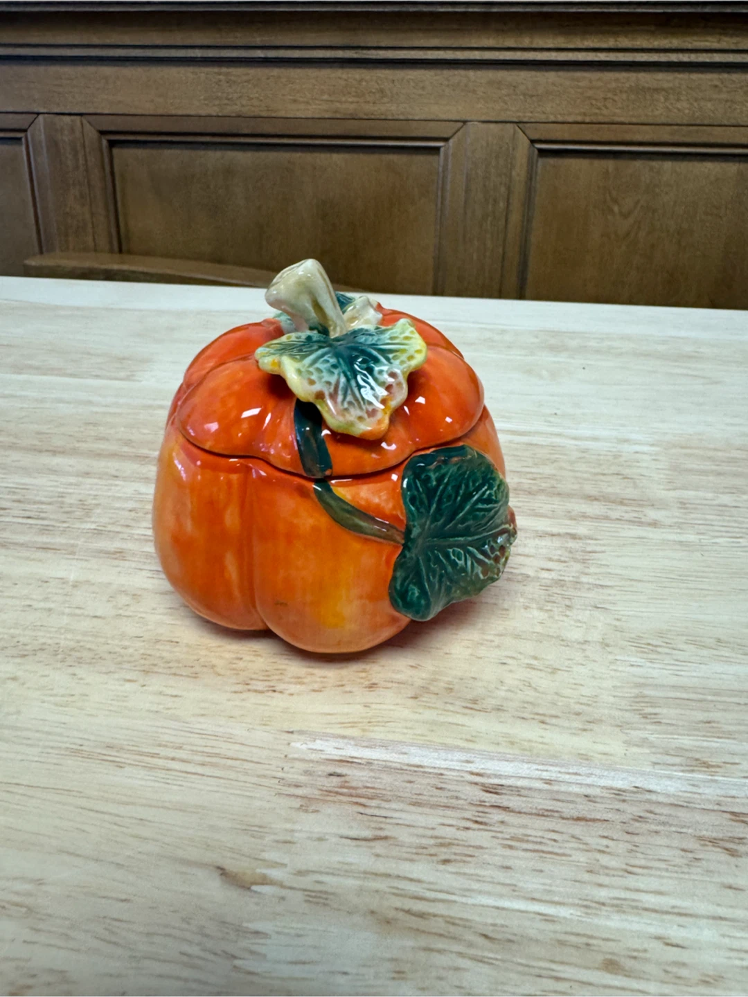 Ceramic Pumpkin Trinket Box - photo 4