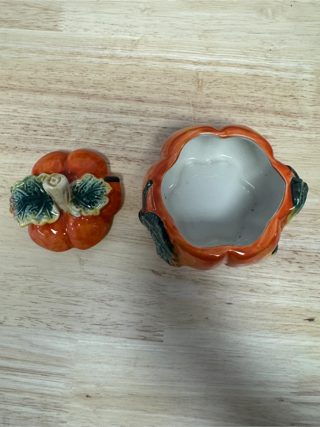 Ceramic Pumpkin Trinket Box - photo 5