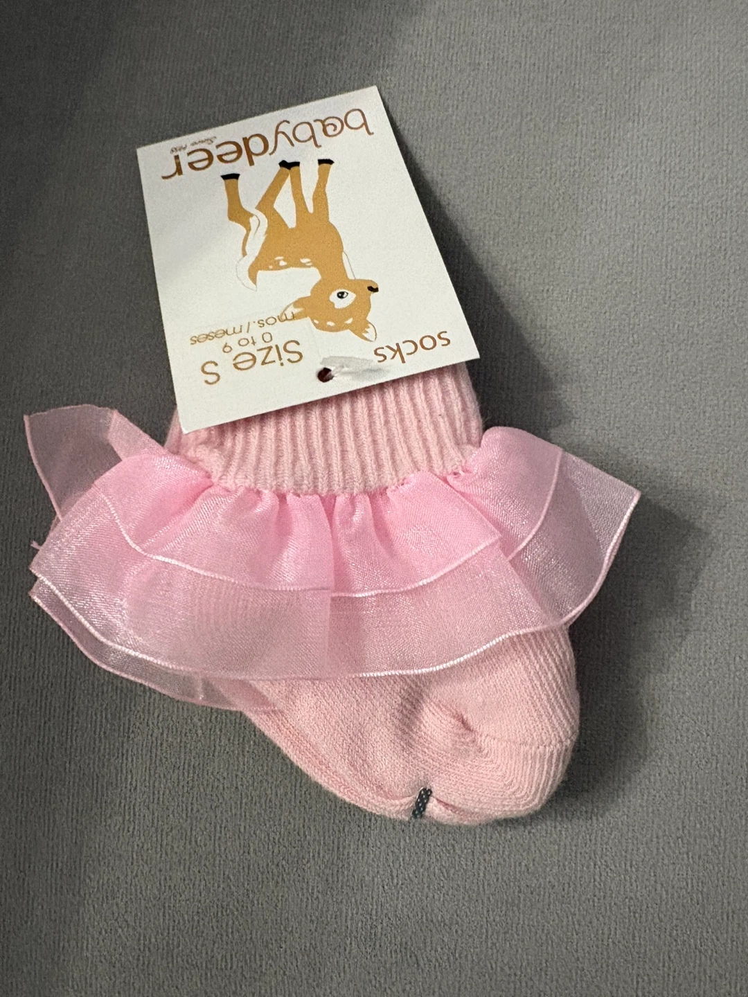 Baby deer girl ruffled socks 0-9M & 9-18M $20ea - photo 3
