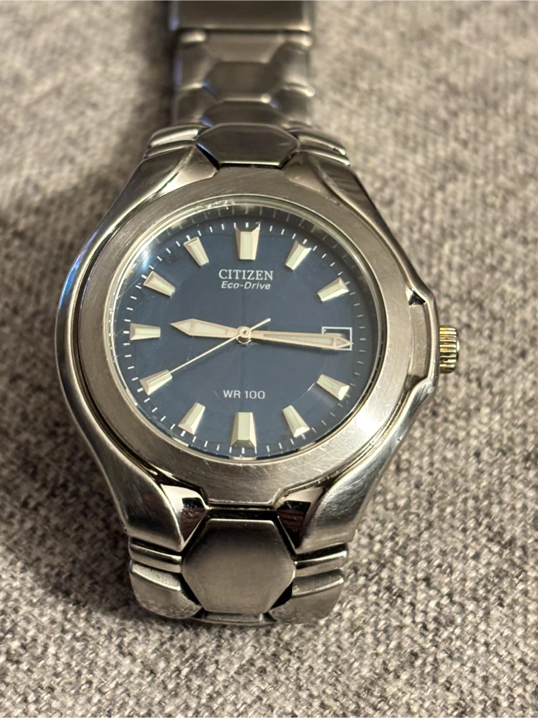 Citizen Eco-Drive WR 100 Stainless Steel Watch