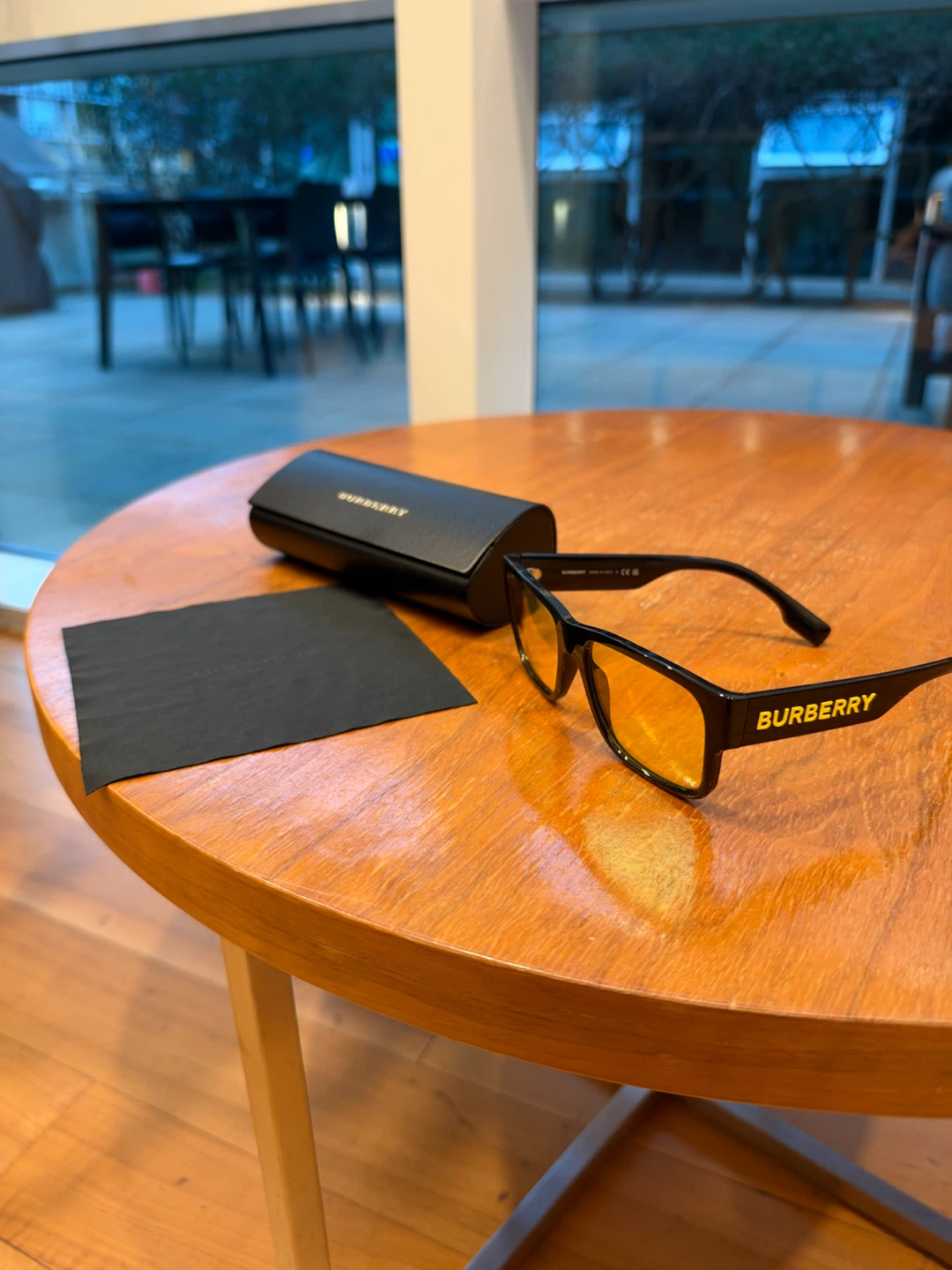 Burberry Sunglasses Black with Yellow Lenses