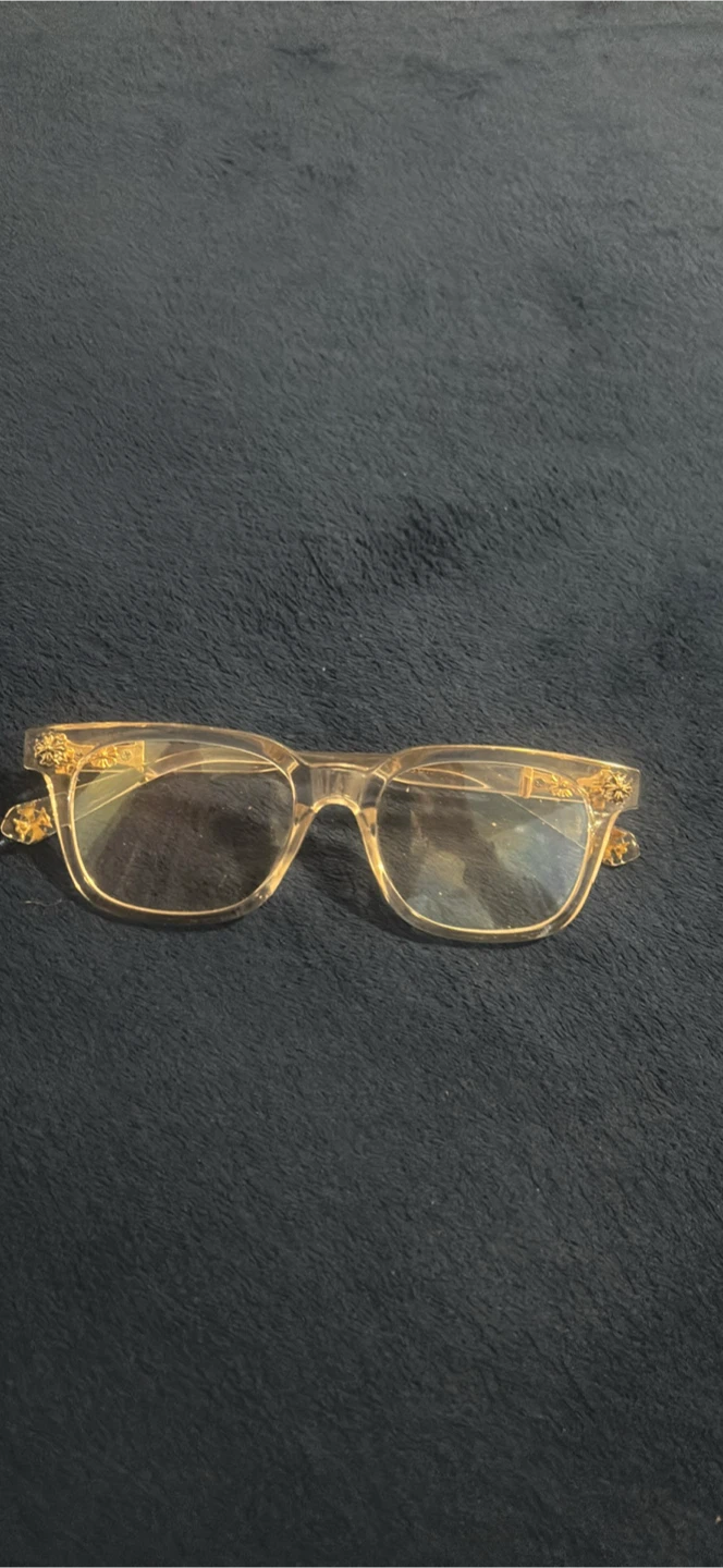 Chrome Hearts Clear and gold  Glasse