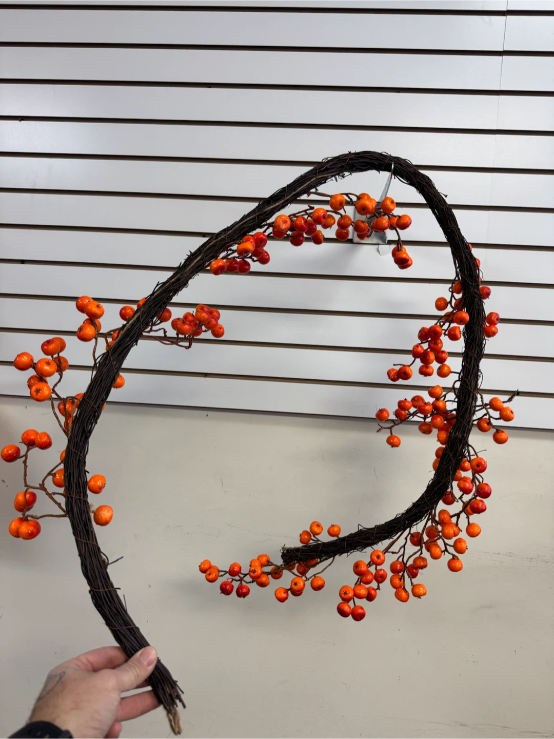 Decorative Orange Berry Vine Garland - photo 2