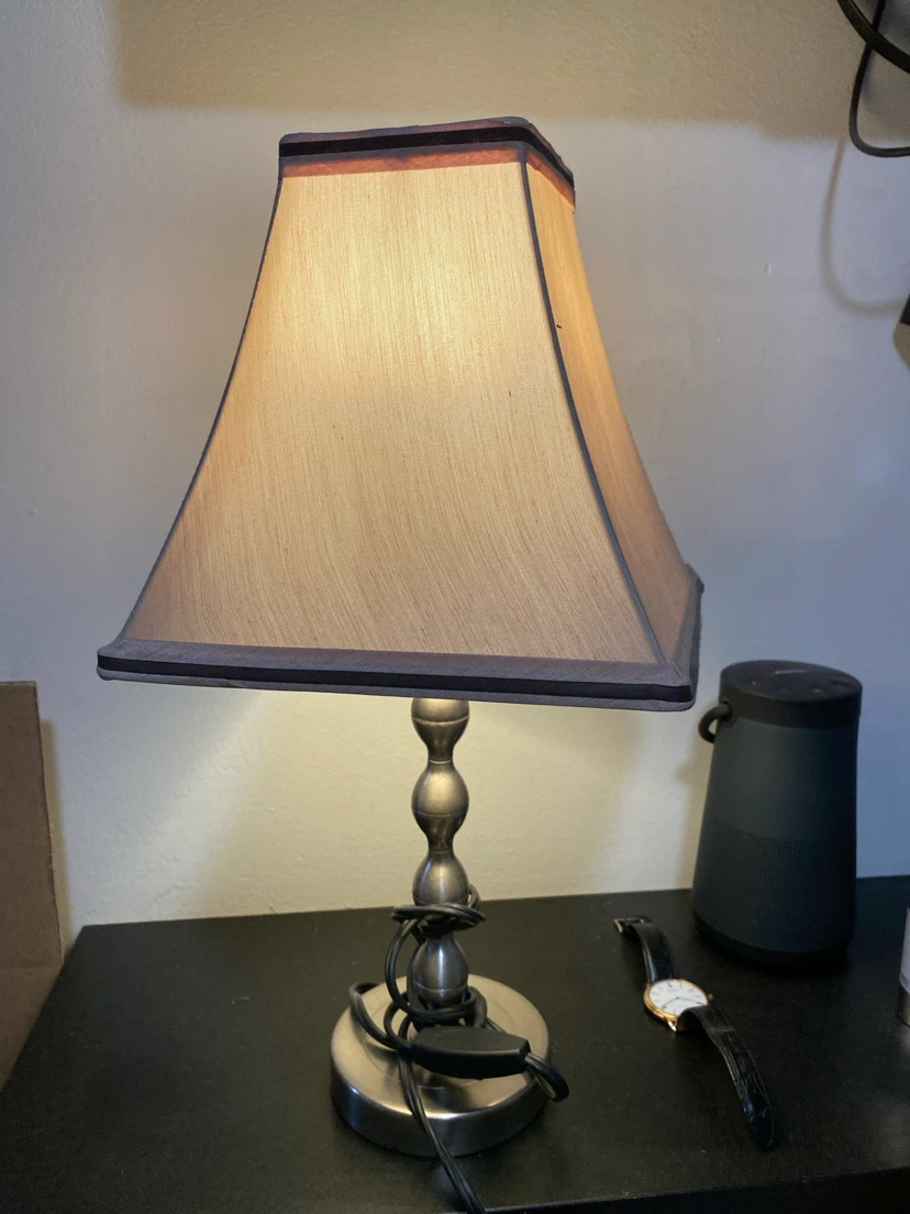 Brushed Metal Table Lamp