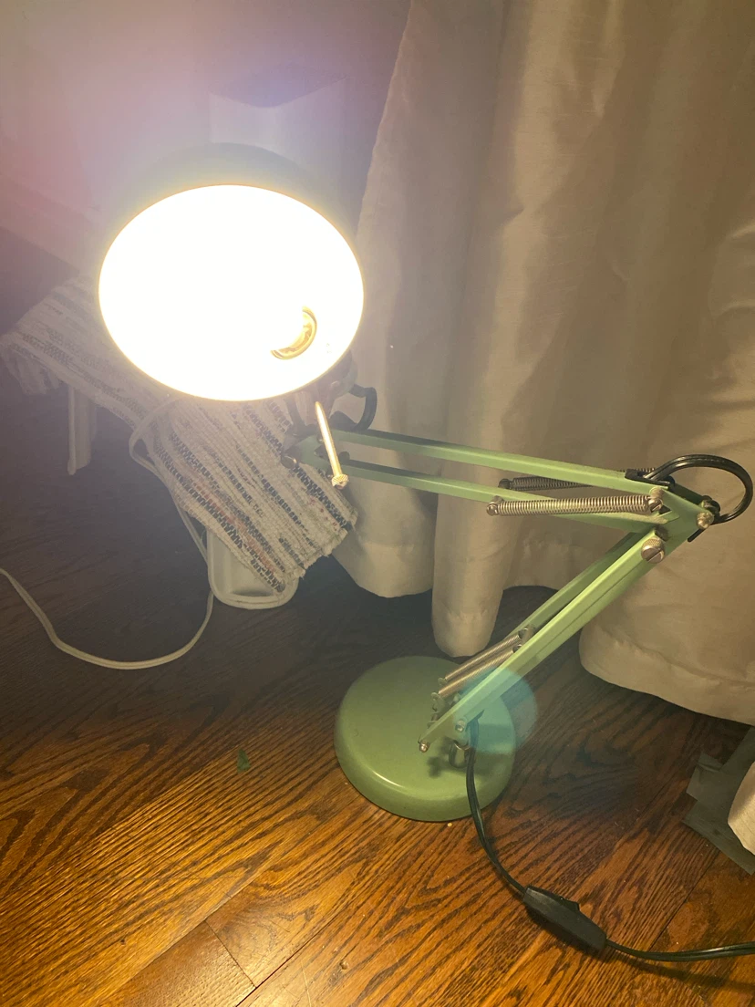 Vintage-Style Green Adjustable Desk Lamp