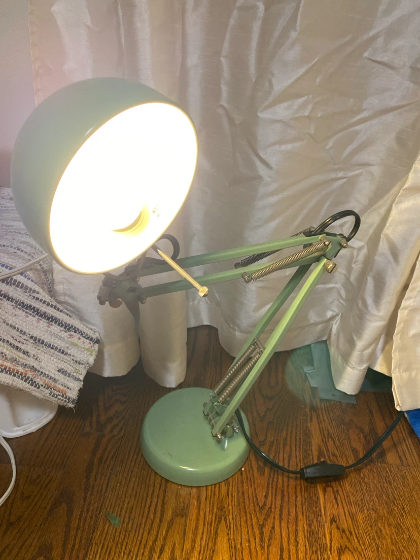 Vintage-Style Green Adjustable Desk Lamp - photo 2
