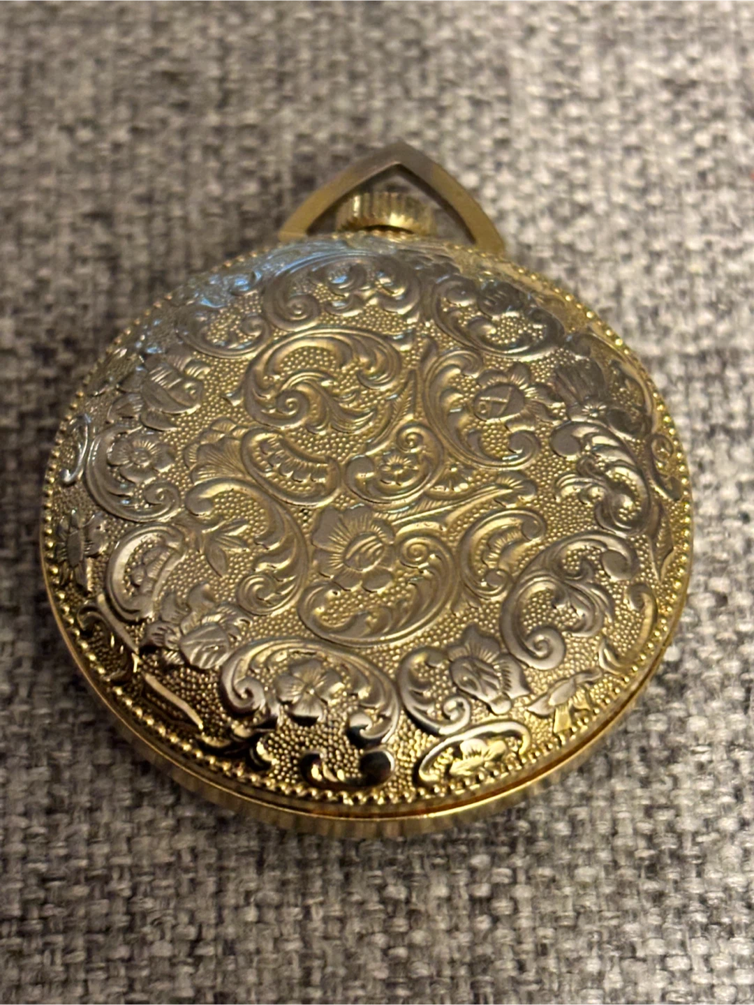 Vintage Lucerne Gold-Tone Pocket Watch - photo 2