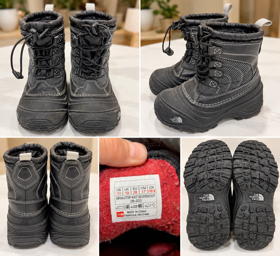 The North Face Kids Winter Boots Black Size 11