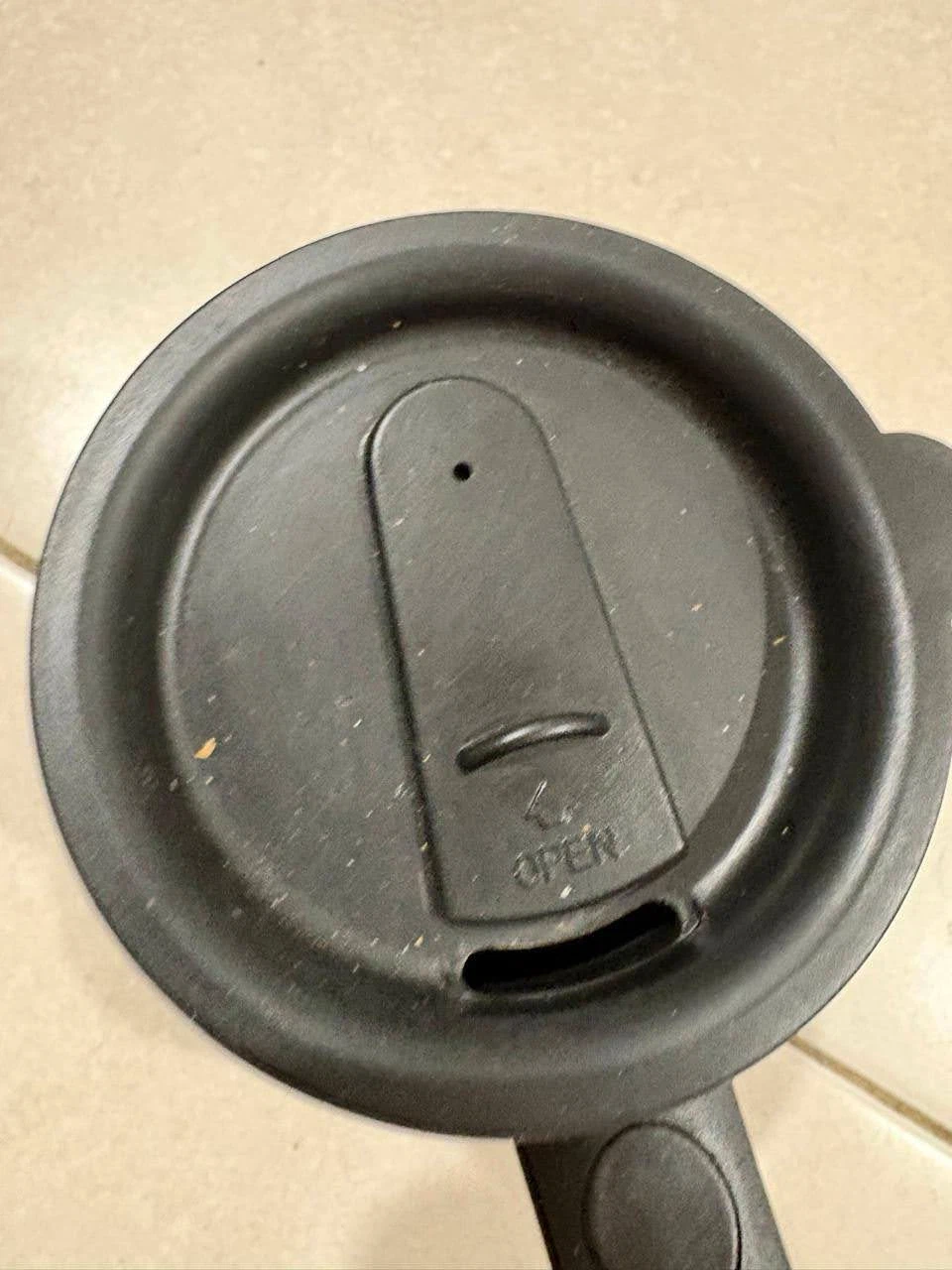 Black Travel Mug with Sliding Lid - photo 2
