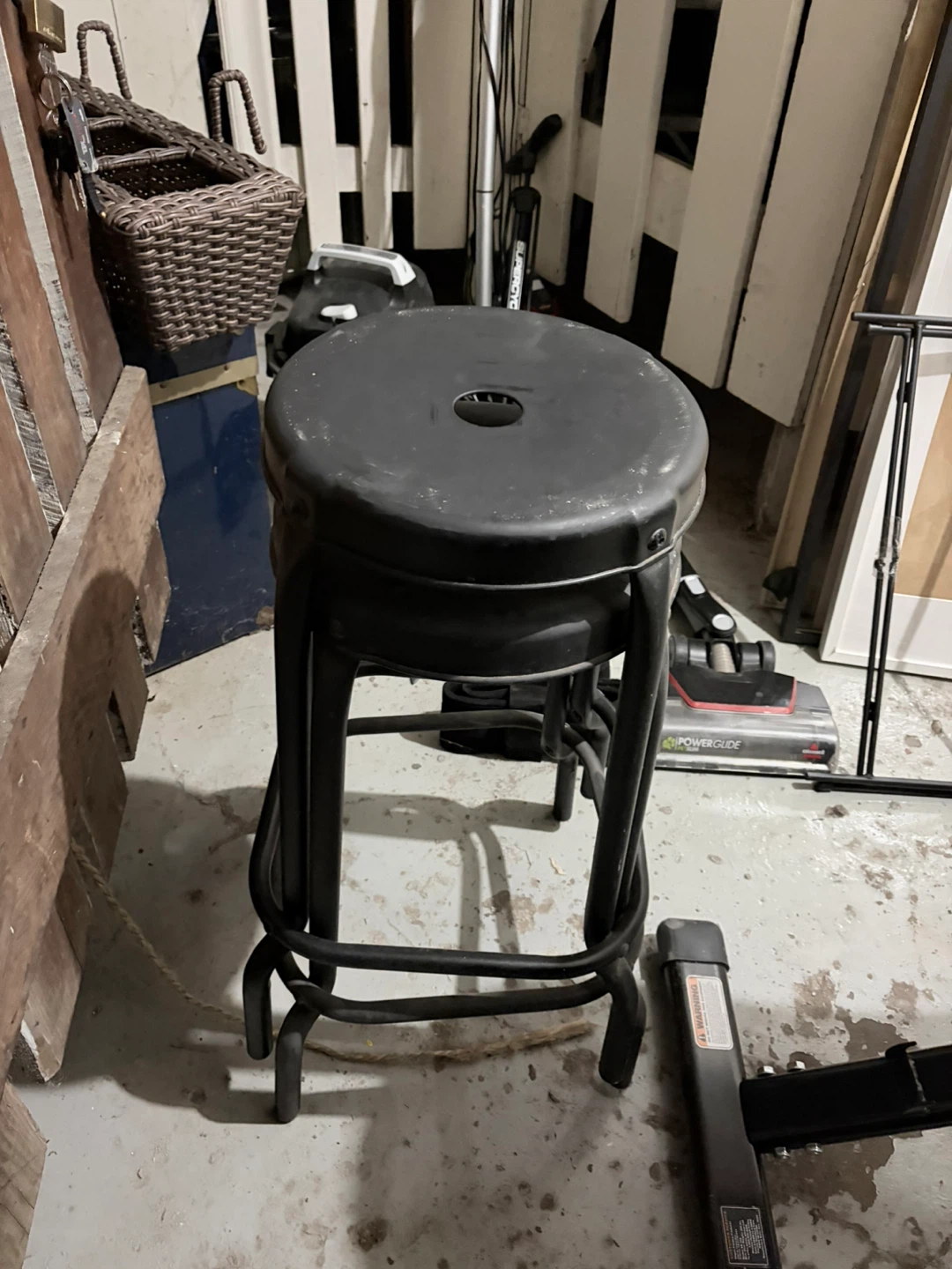 2 Black Metal Bar Stool - $20 for both