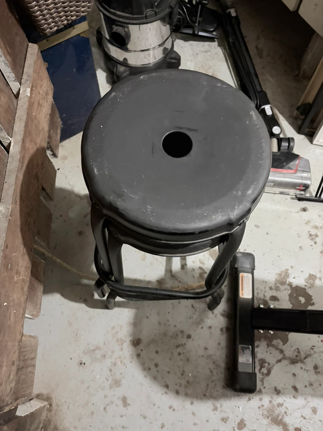 2 Black Metal Bar Stool - $20 for both - photo 2