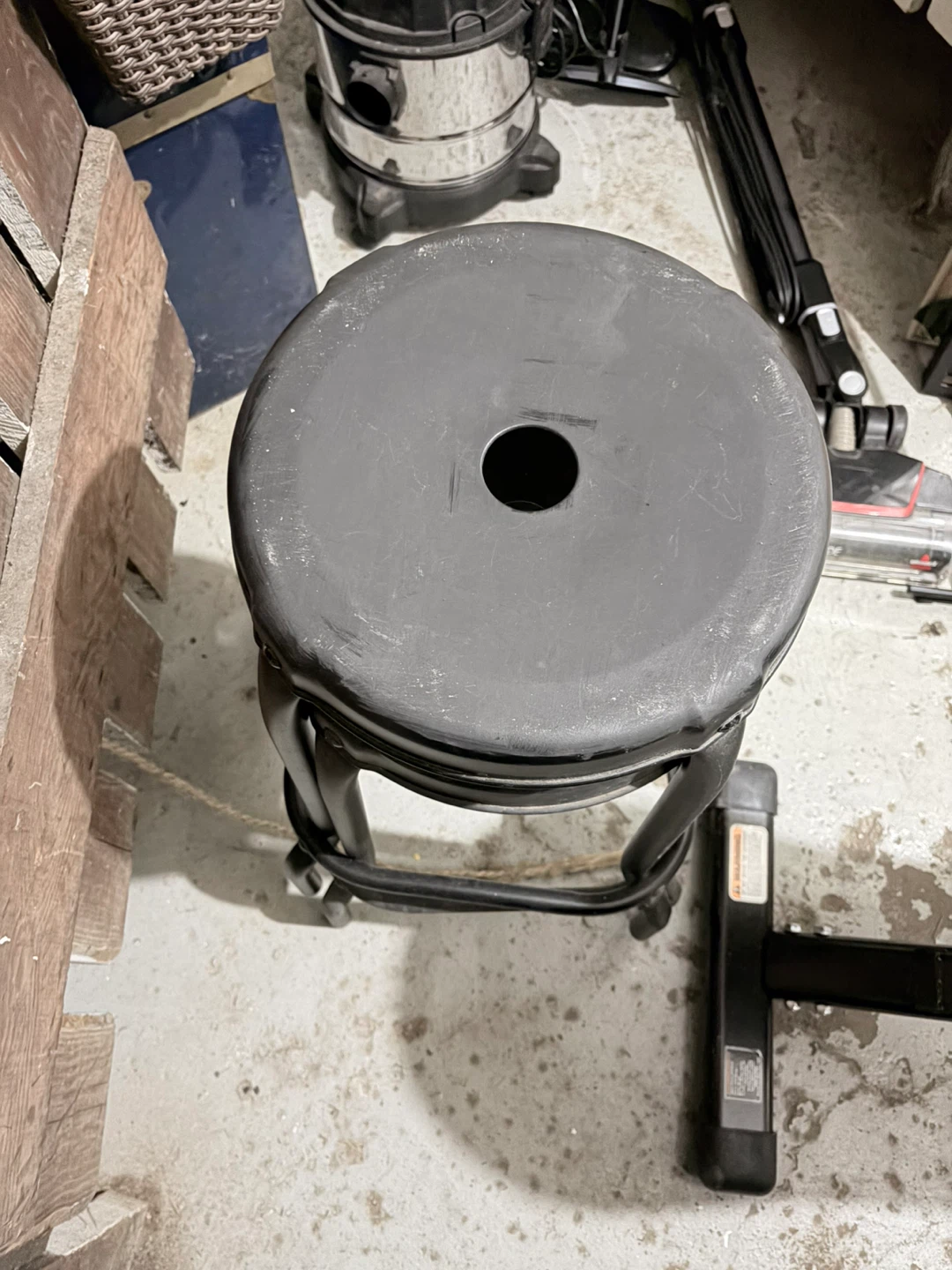 2 Black Metal Bar Stool - $20 for both - photo 3