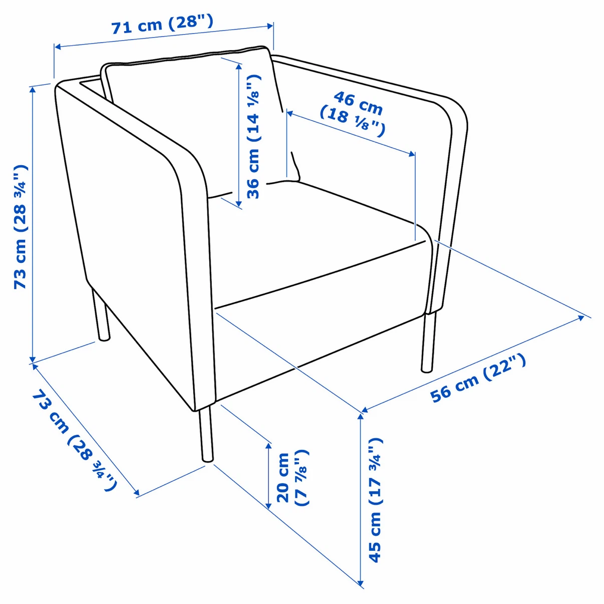 IKEA EKERÖ Armchair - photo 3