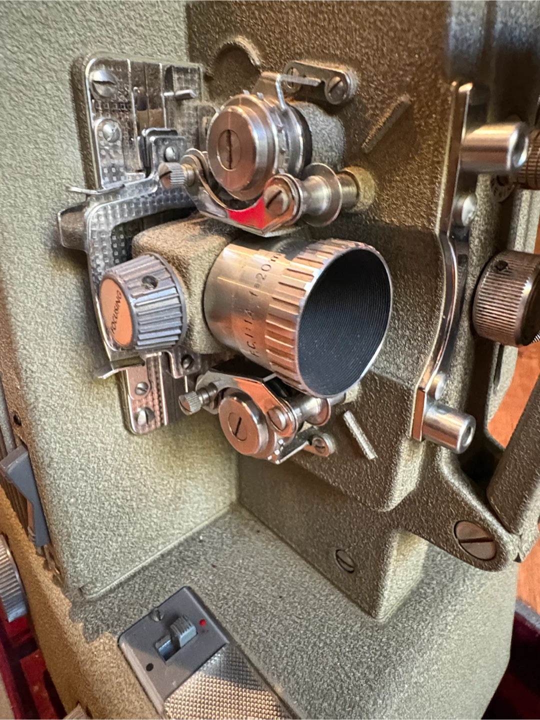 Vintage Elmo F-80 8mm Film Projector w/ Hard Case