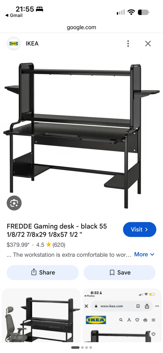 IKEA FREDDE Gaming Desk - photo 2