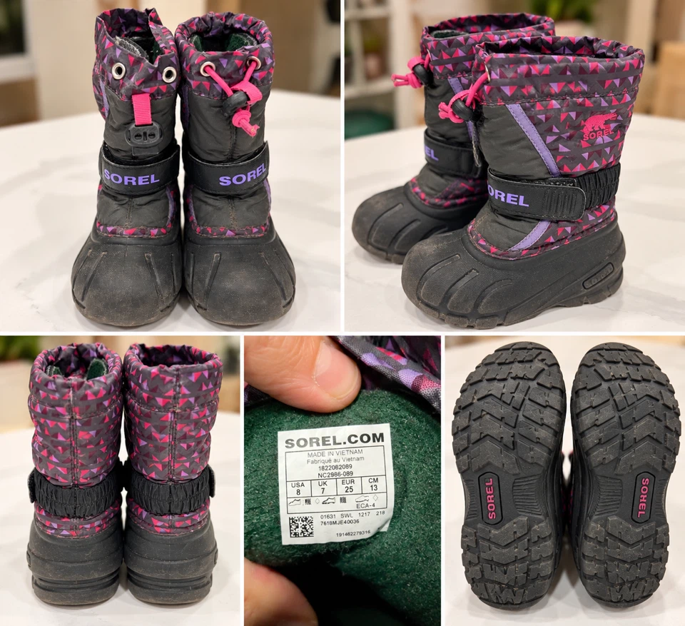 Sorel Kids Winter Boots Size 8
